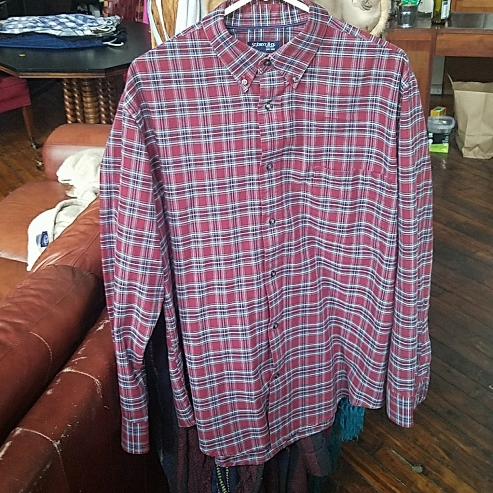 Plaid button down